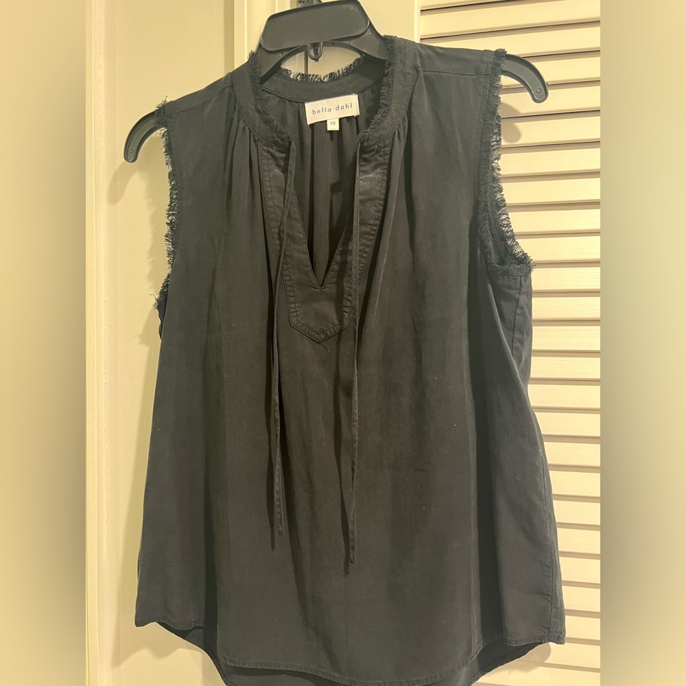 Bella dahl black tank top. Worn once. Xs
